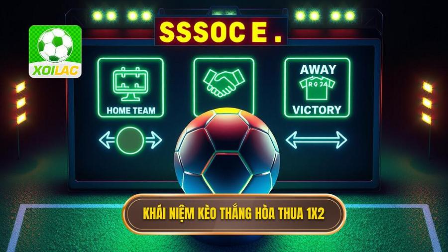 1. Khái niệm kèo thắng hòa thua 1X2